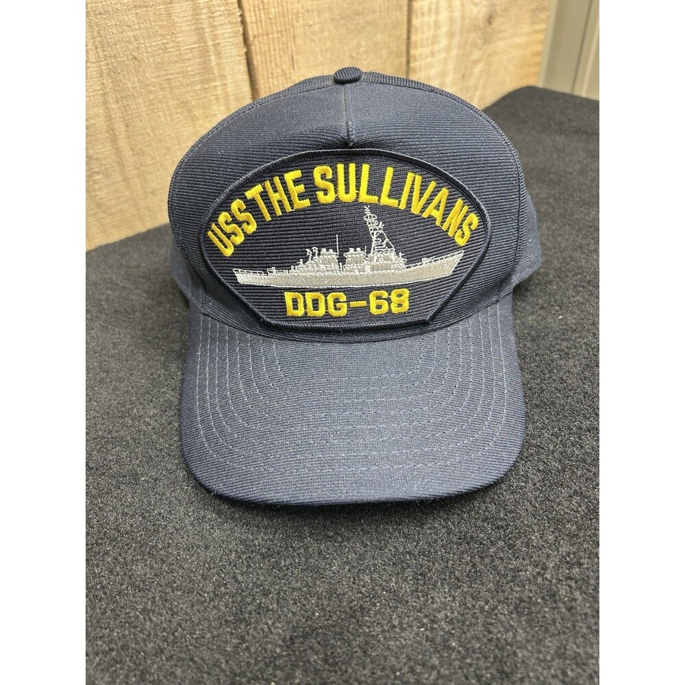 USS The Sullivans DDG-68 Navy Ship Snapback Hat/Cap Made In USA